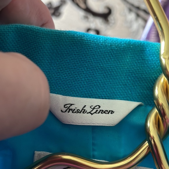 NWOT Talbot’s turquoise linen blazer - Picture 5 of 5